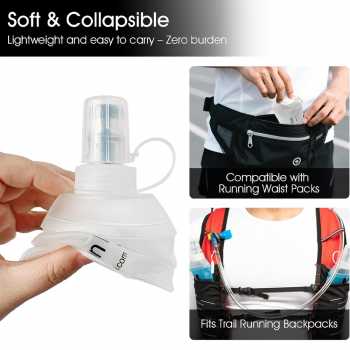 Gambar produk TaffSPORT Botol Minum Lipat Soft Flask Running Water Bottle 500ml - TF-50