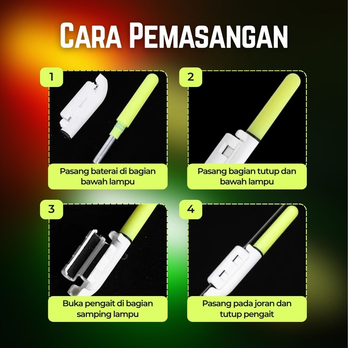 Gambar produk LUMOIS Lampu Pancing Joran LED Luminous Waterproof with Battery - LM-60