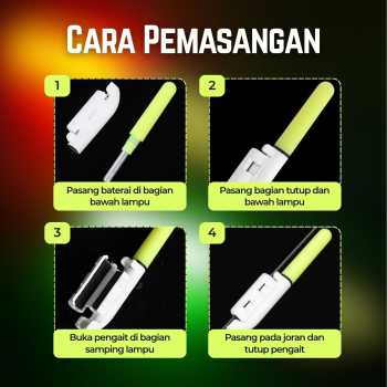 Gambar produk LUMOIS Lampu Pancing Joran LED Luminous Waterproof with Battery - LM-60