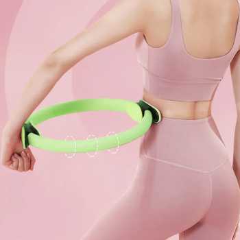 YIWU Magic Ring Resistance Pilates Circle Yoga Fitness 36cm - YW219 Gambar produk YIWU Magic Ring Resistance Pilates Circle Yoga Fitness 36cm - YW219