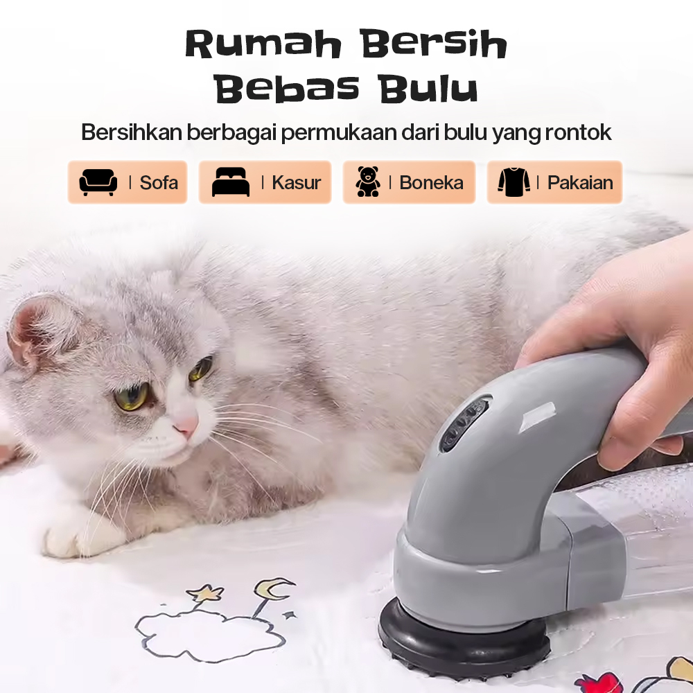 Shed Pal Pembersih Bulu Hewan Peliharaan Elektrik Pet Grooming Tool - HC Gambar produk Shed Pal Pembersih Bulu Hewan Peliharaan Elektrik Pet Grooming Tool - HC