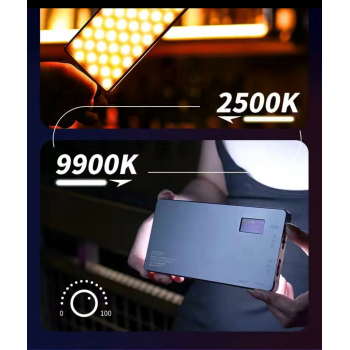 Gambar produk LIYADI Lampu Fotografi LED Portabel RGB OLED Panel Light 10W 9900K - LR135 PRO
