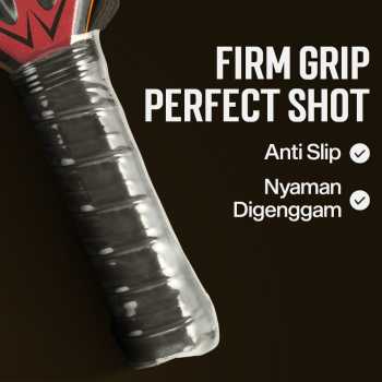 Gambar produk CWIN VULKAN Raket Padel Teardrop 12K Carbon Fiber 3.8cm Thickness 365g - 5025