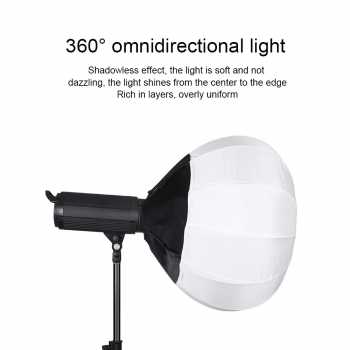 Gambar produk EXSKOF Softbox Lentera Lantern Diffuser Bowens Mount Mini 35cm - EXS-35