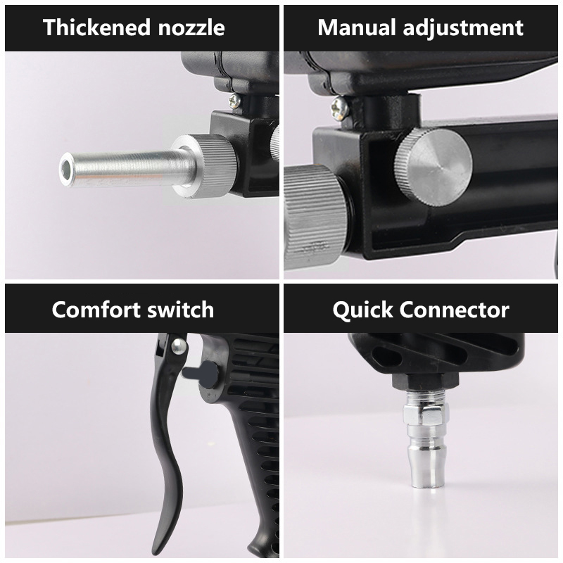 DIZAINLIFE Sand Blaster Gravity Pneumatic Gun Portable 90 PSI - WM-7345R Gambar produk DIZAINLIFE Sand Blaster Gravity Pneumatic Gun Portable 90 PSI - WM-7345R