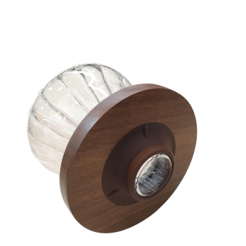 Gambar produk FMA V60 Coffee Dripper Alat Seduh Kopi Manual Walnut Kaca 1-4 Cup Lurus - SD-8106
