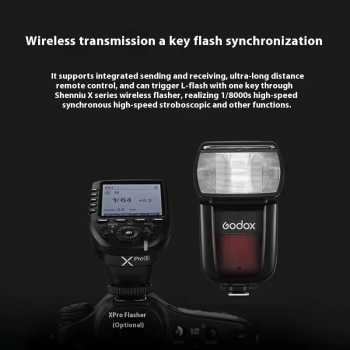 Gambar produk Godox Flash Camera Wireless Adjustable Focus 2.4GHz GN60 2980mAh 76W - V850III