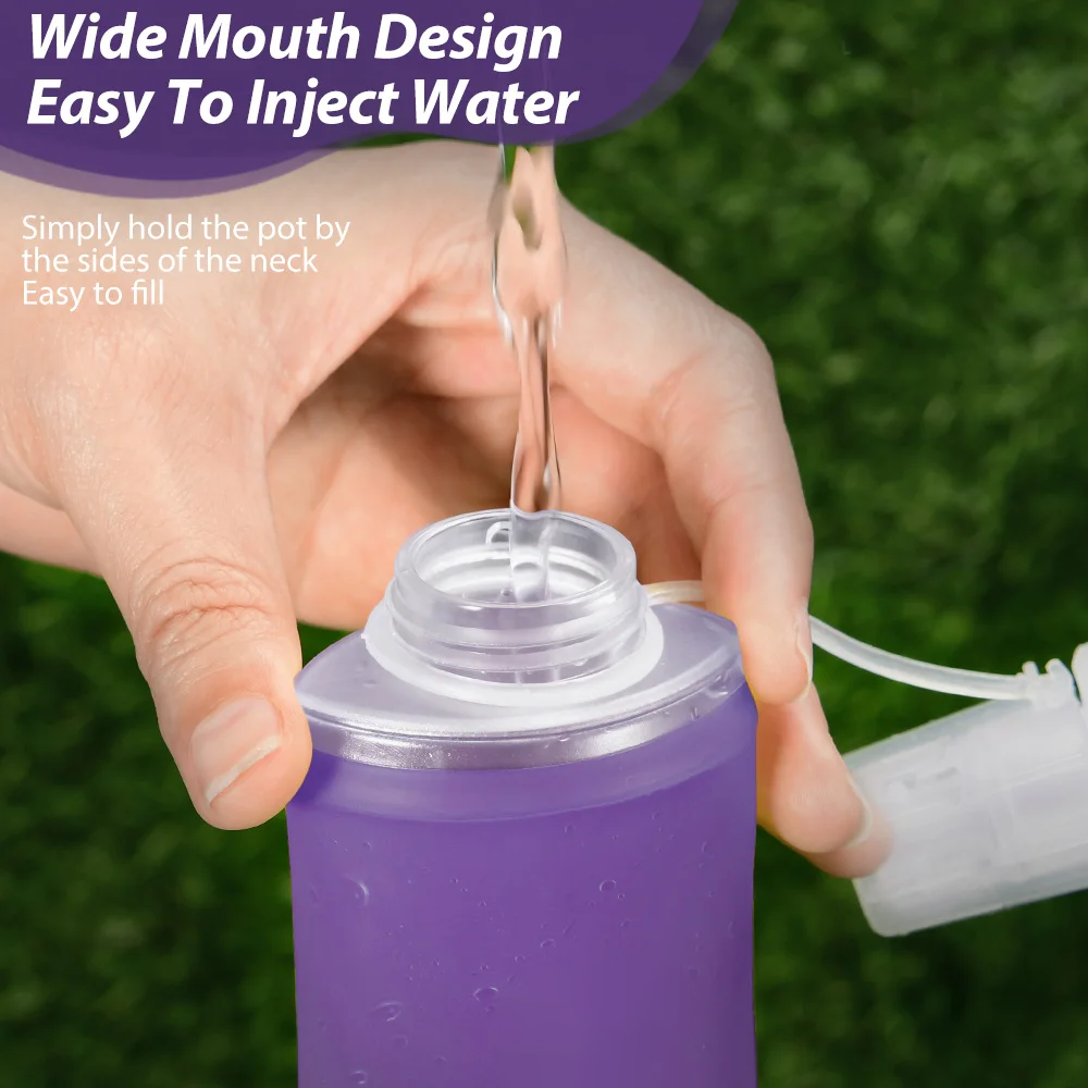 TaffSPORT Botol Minum Soft Flask Foldable Sport Water TPU 250ml - TF-25 Gambar produk TaffSPORT Botol Minum Soft Flask Foldable Sport Water TPU 250ml - TF-25