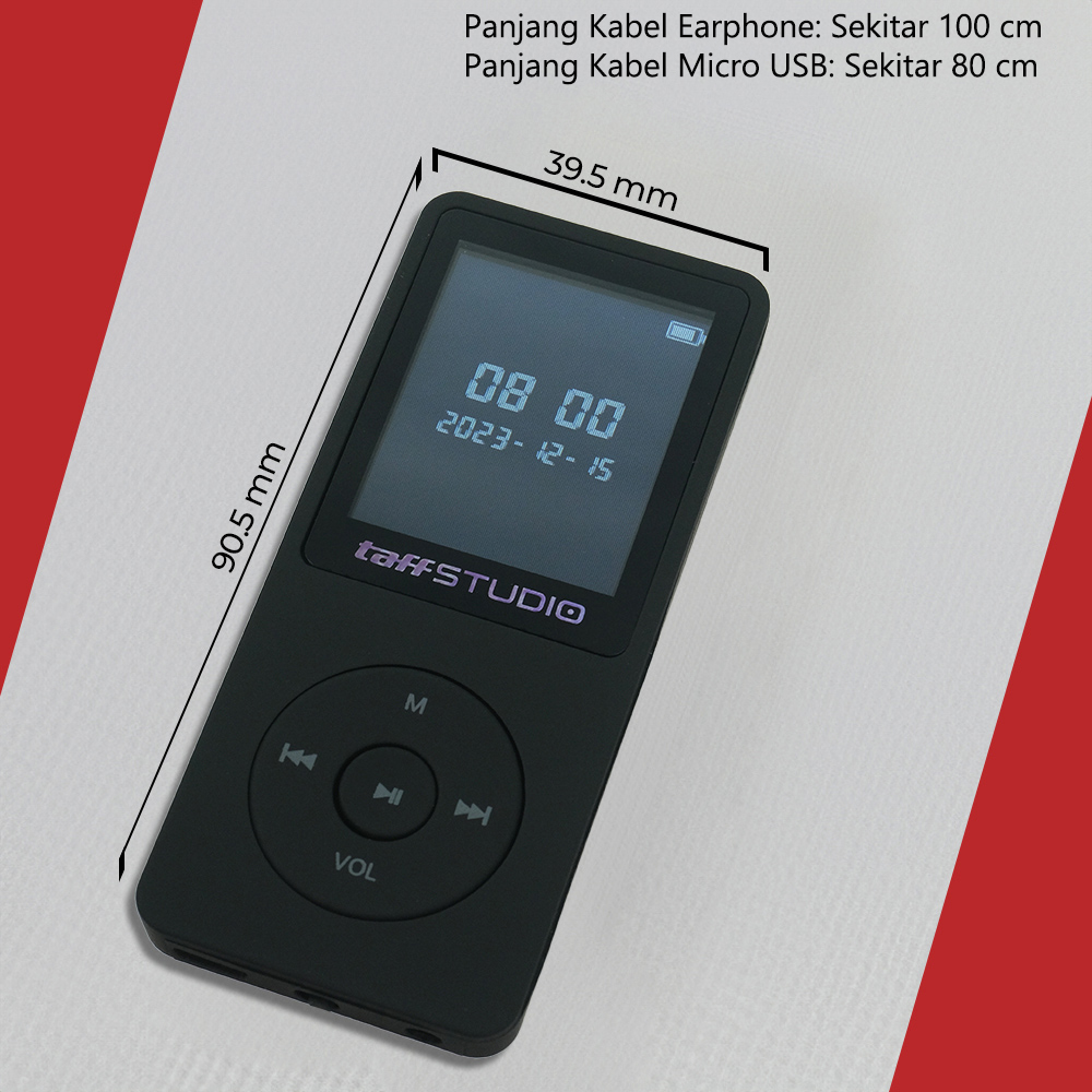 Gambar produk TaffSTUDIO MP3 Digital Audio Player 1.8 Inch - ZY418
