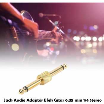 Keytars Jack Audio Adaptor Efek Gitar 6.35mm 1/4 Stereo - TC069