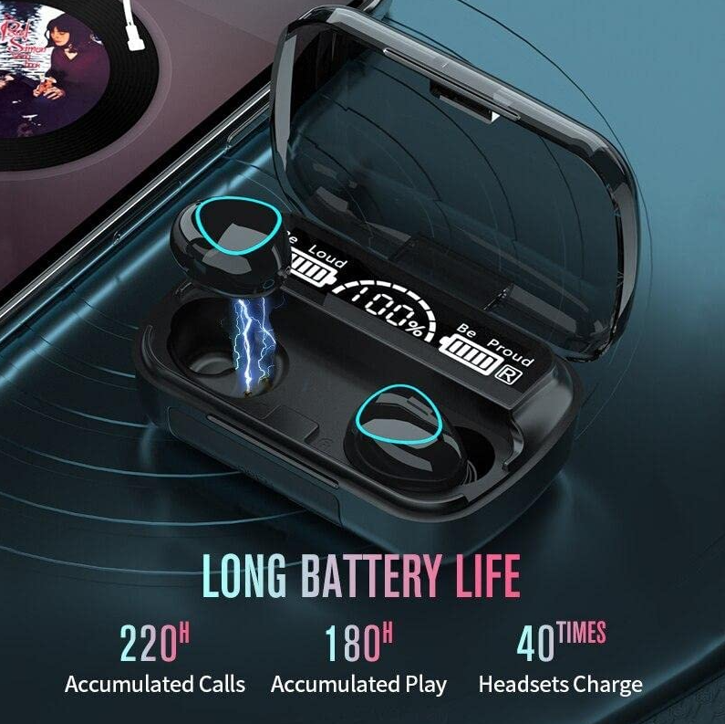 Gambar produk GLARIXA Earphone Bluetooth 5.4 TWS In Ear HiFi Sound Waterproof 400mAh - M10-02