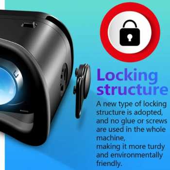 Gambar produk VRG VR Box 3D Virtual Reality Glasses Adjustable Panoramic AR Blu-ray - Q8