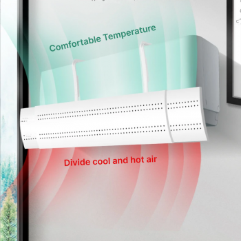 SAFEBET Cover Angin AC Adjustable Windshield Deflector 85.5x16.5cm - WB651