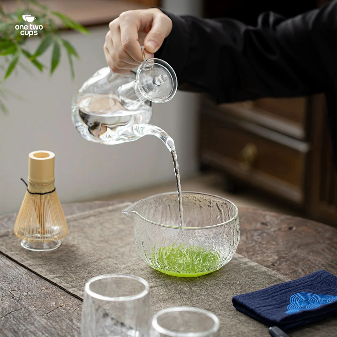 Gambar produk One Two Cups Mangkuk Teh Chawan Kaca Japanese Matcha Bowl 500ml - W5ML