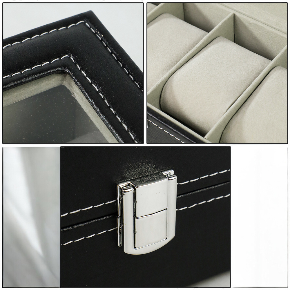 NieNie Kotak Penyimpanan Jam Tangan Storage Organizer Watch Box 6 Grid - NIE6 Gambar produk NieNie Kotak Penyimpanan Jam Tangan Storage Organizer Watch Box 6 Grid - NIE6