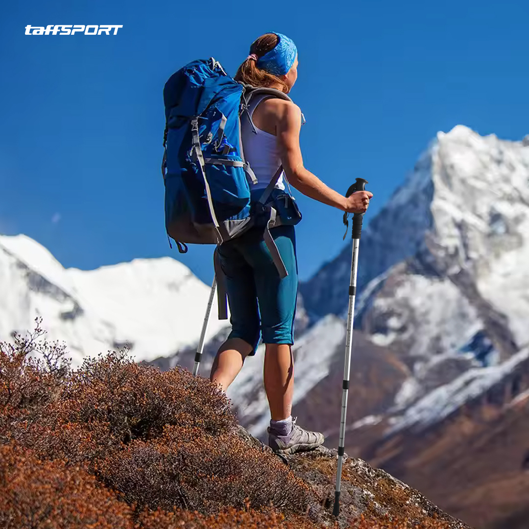 TaffSPORT Tongkat Hiking Telescopic Trekking Pole Aluminium 135cm - X-11 Gambar produk TaffSPORT Tongkat Hiking Telescopic Trekking Pole Aluminium 135cm - X-11