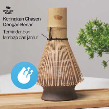 Gambar produk One Two Cups Whisk Stand Matcha Chasen Tate Dudukan Pengaduk - NA-153
