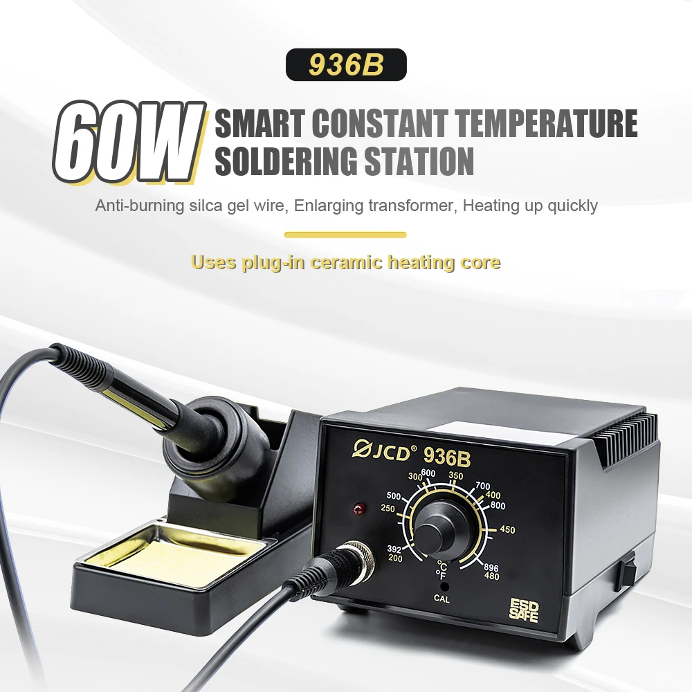 Gambar produk Kesheng Solder Station Adjustable Temperature Anti-Static ESD Safe 60W - S-936B