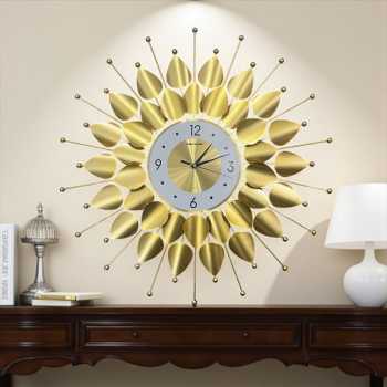 Gambar produk TaffHOME Jam Dinding Elegan Peacock Style Iron Silent Movement 70cm - LZ-6