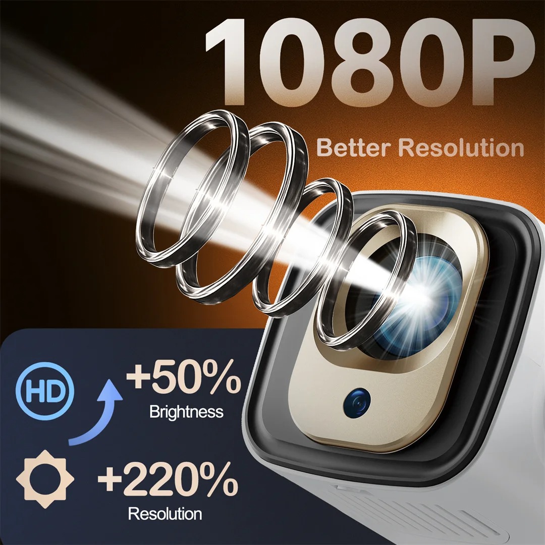 Gambar produk Woopker Proyektor Mini Portable Android 11 WiFi Bluetooth 330 ANSI - HY260