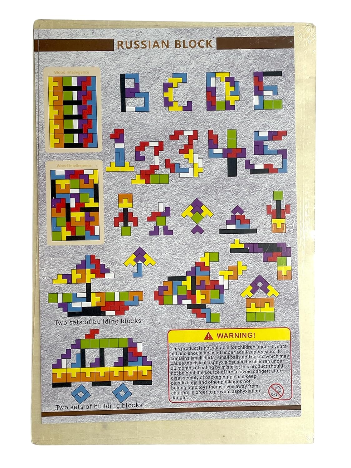 Gambar produk Mainan Puzzle Tangram Tetris Wooden Intelligence - WO01