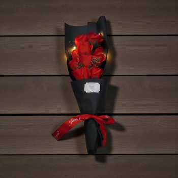 Gambar produk Ji Hong Buket Bunga Sabun Dekorasi LED Valentine Gift 11 Rose - JH-11