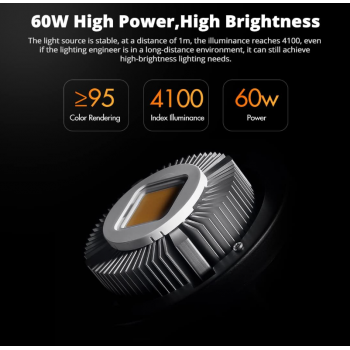 Gambar produk Godox Lampu Video LED Light Provides Wireless 433MHz 5600K 60W - SL60W