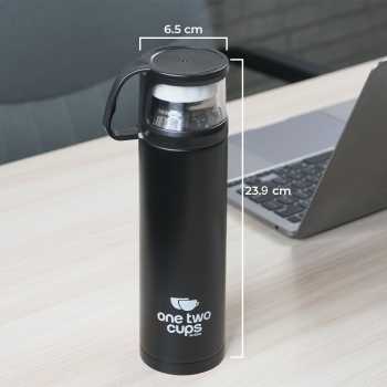 One Two Cups Botol Minum Termos Air Panas Dingin with Cup Head 500ml - SUS304 Gambar produk One Two Cups Botol Minum Termos Air Panas Dingin with Cup Head 500ml - SUS304