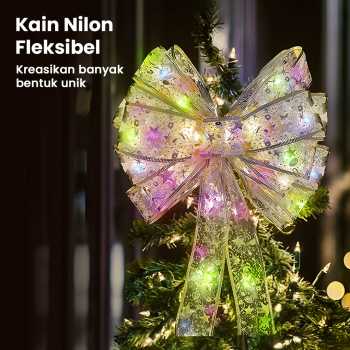 Gambar produk Partigos Lampu Hias String Lights Model Pita Natal 50 LED Multicolor - AA562