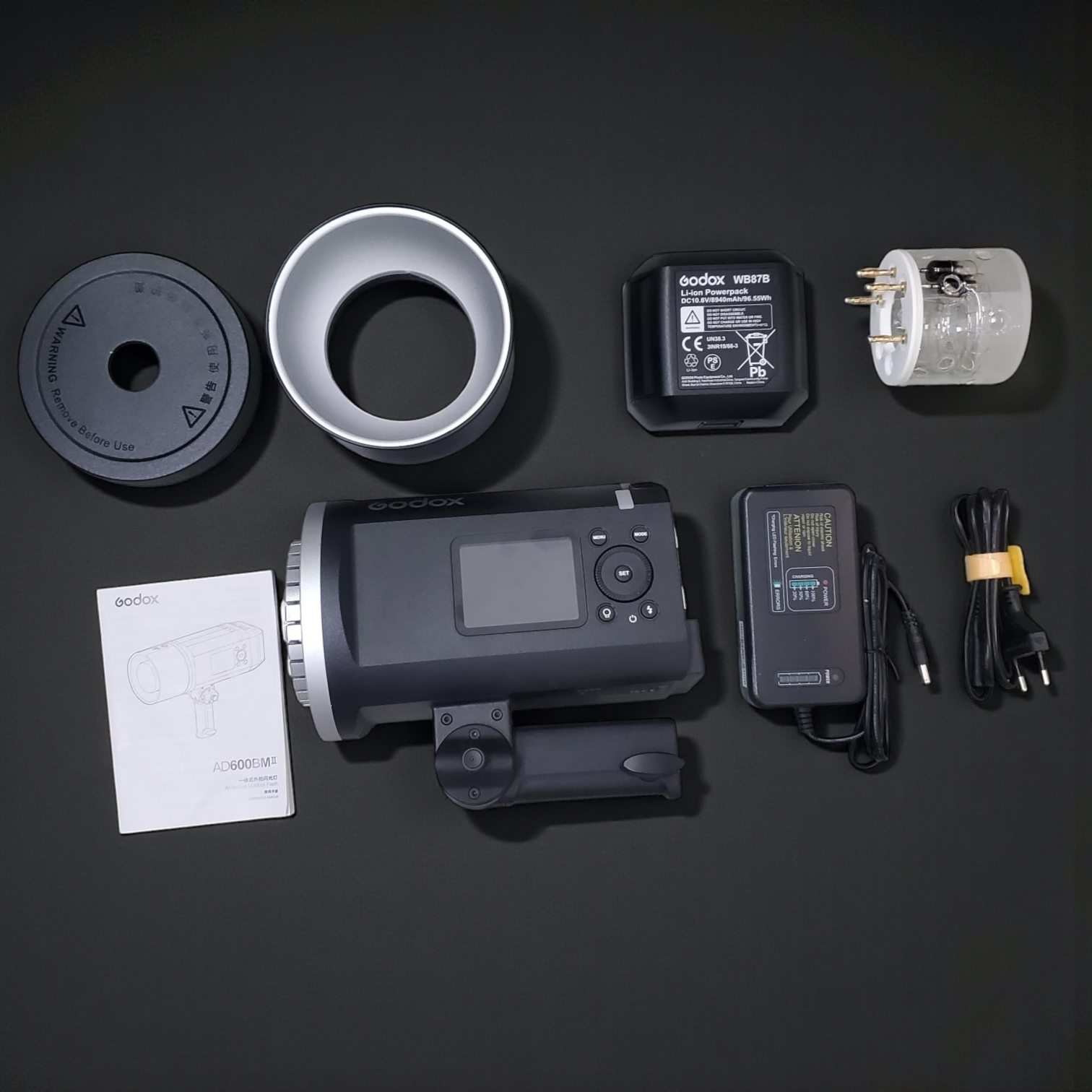 Gambar produk Godox Flash Camera Wireless 2.4GHz TTL 3in1 Color 8940mAh 600Ws - AD600BMII