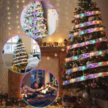 Gambar produk Partigos Lampu Hias String Lights Model Pita Natal 50 LED Multicolor - AA562