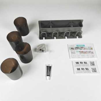 Gambar produk JINGPINWEIYU Rak Dinding Kamar Mandi Organizer Rack Aluminium with Cup - DV-26