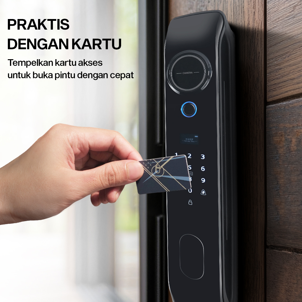 Glomarket Smart Door Lock Fingerprint Password Card RFID Alarm - B02-JC Gambar produk Glomarket Smart Door Lock Fingerprint Password Card RFID Alarm - B02-JC