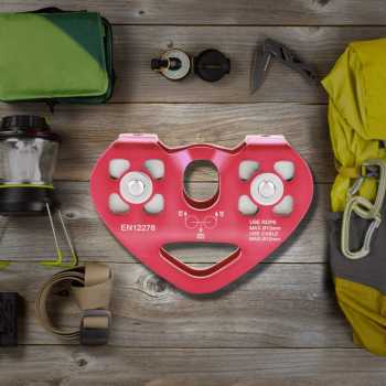 Gambar produk TaffSPORT Double Pulley Tandem Zipline Smooth Surface Aluminium 30kN - ZWA006