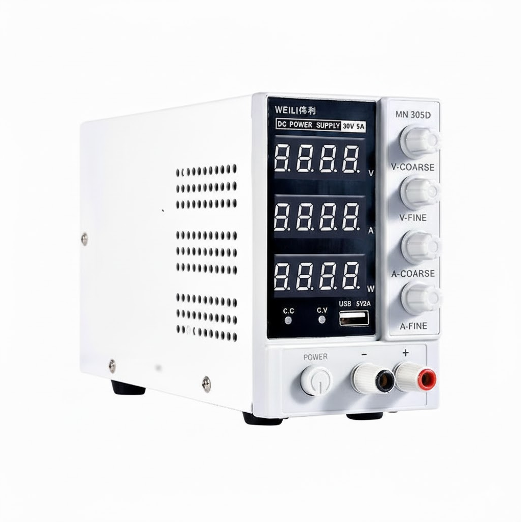 FUYUAN Adjustable Power Supply 4 Digit Display DC Stabilized 30V 5A - MN-305D Gambar produk FUYUAN Adjustable Power Supply 4 Digit Display DC Stabilized 30V 5A - MN-305D