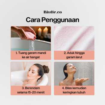 Gambar produk Biutte.co Garam Mandi Spa Aromaterapi Bath Salt 110g Rose - HK110