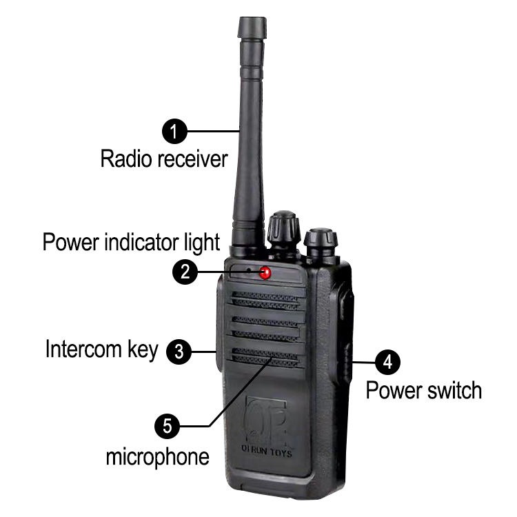 Gambar produk QI RUN Walkie Talkie Anak Communicator Toys 2 PCS with 6 Battery - SL-BK013