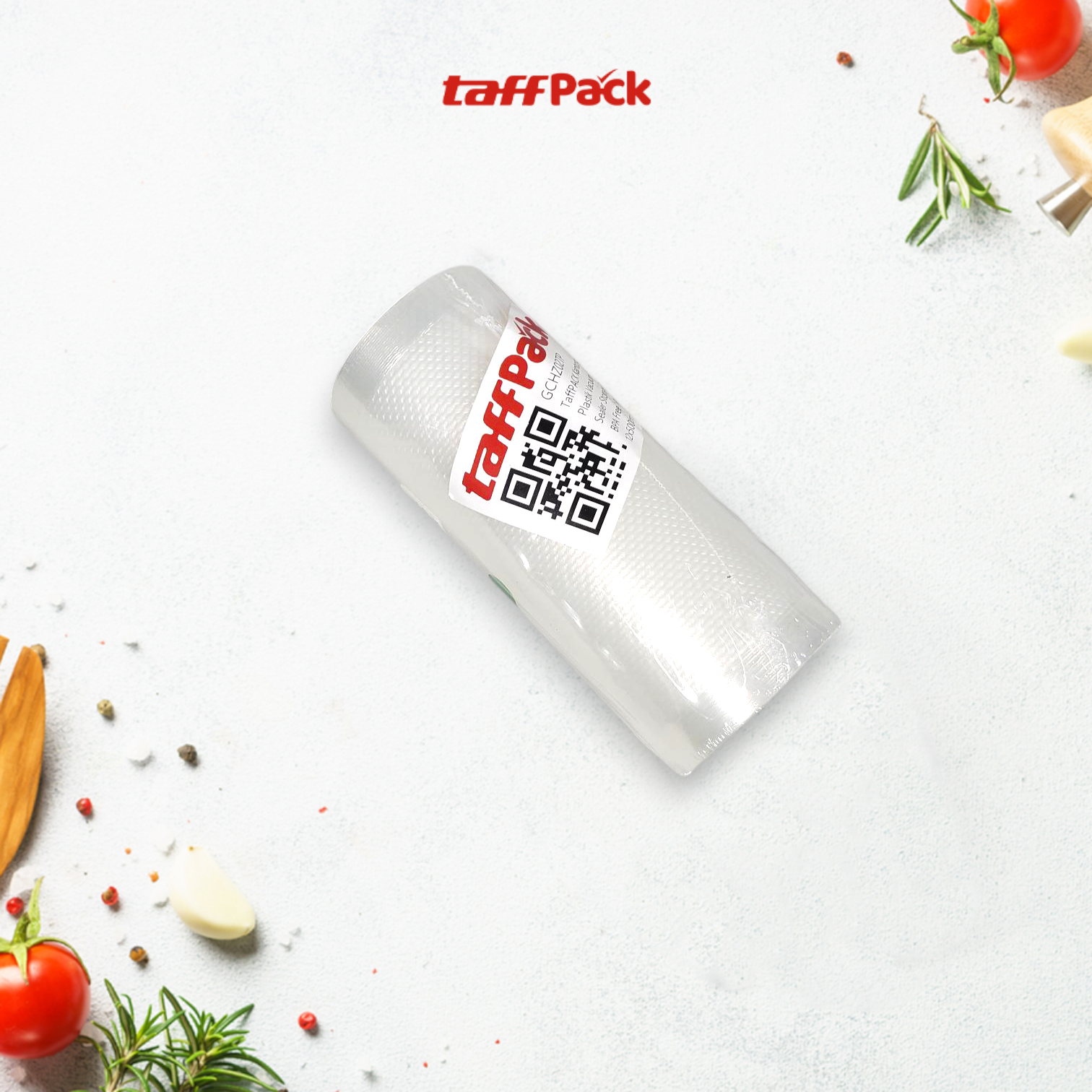 Gambar produk TaffPACK Plastik Vacuum Makanan Sealer Biodegradable BPA Free 1 Roll 12x500cm - HK-07
