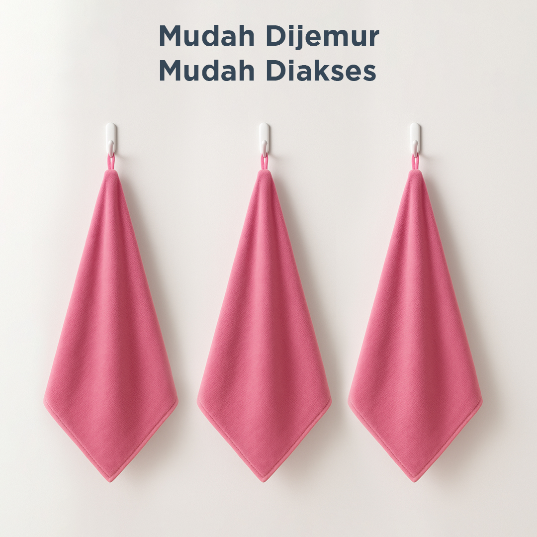 Gambar produk SHUMAI Kain Lap Microfiber Mobil Cleaning Towel Soft High Absorption 30x70cm - SH3