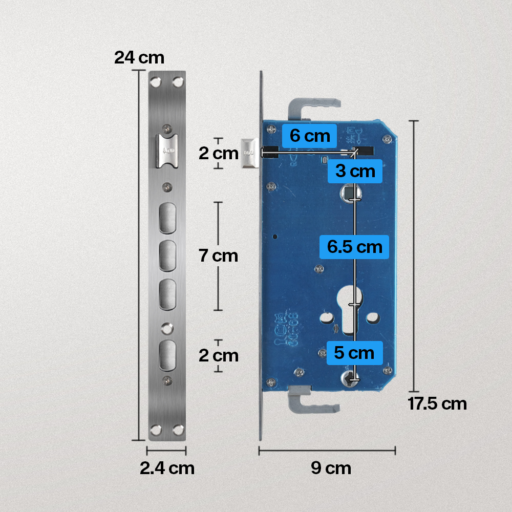 Gambar produk Joneytech Smart Door Lock Fingerprint Password Card Key - B01JC