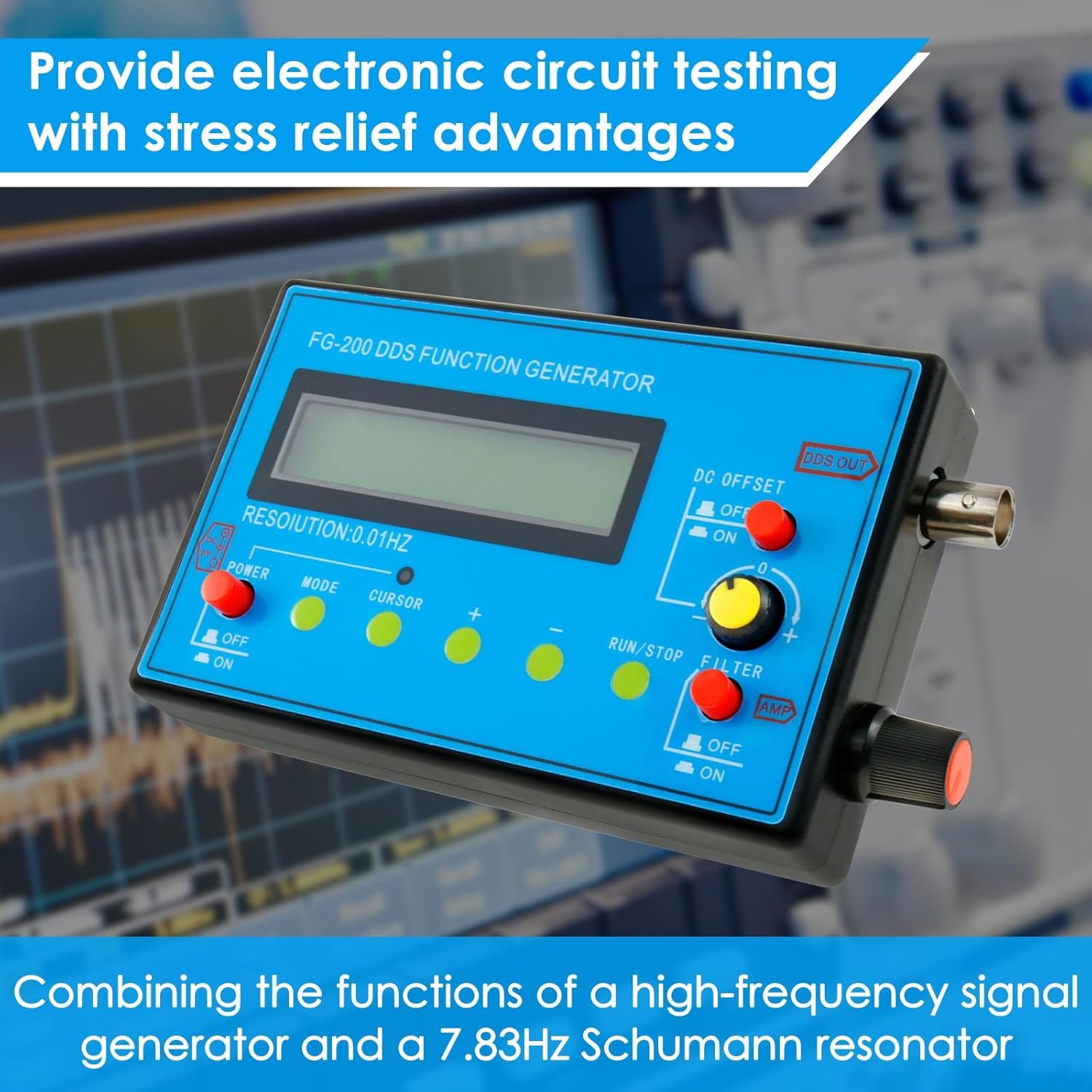 Gambar produk VOANZO Signal Generator 15 Waveforms 500kHz with Antenna Coil - FG-200