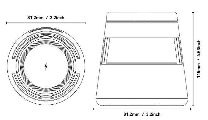 Gambar produk ESSAGER Wireless Charger Station 4in1 Stand Desktop iPhone Apple 15W - OJD-132