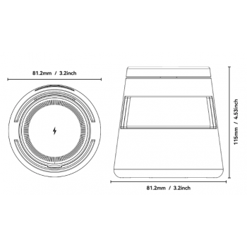 Gambar produk ESSAGER Wireless Charger Station 4in1 Stand Desktop iPhone Apple 15W - OJD-132