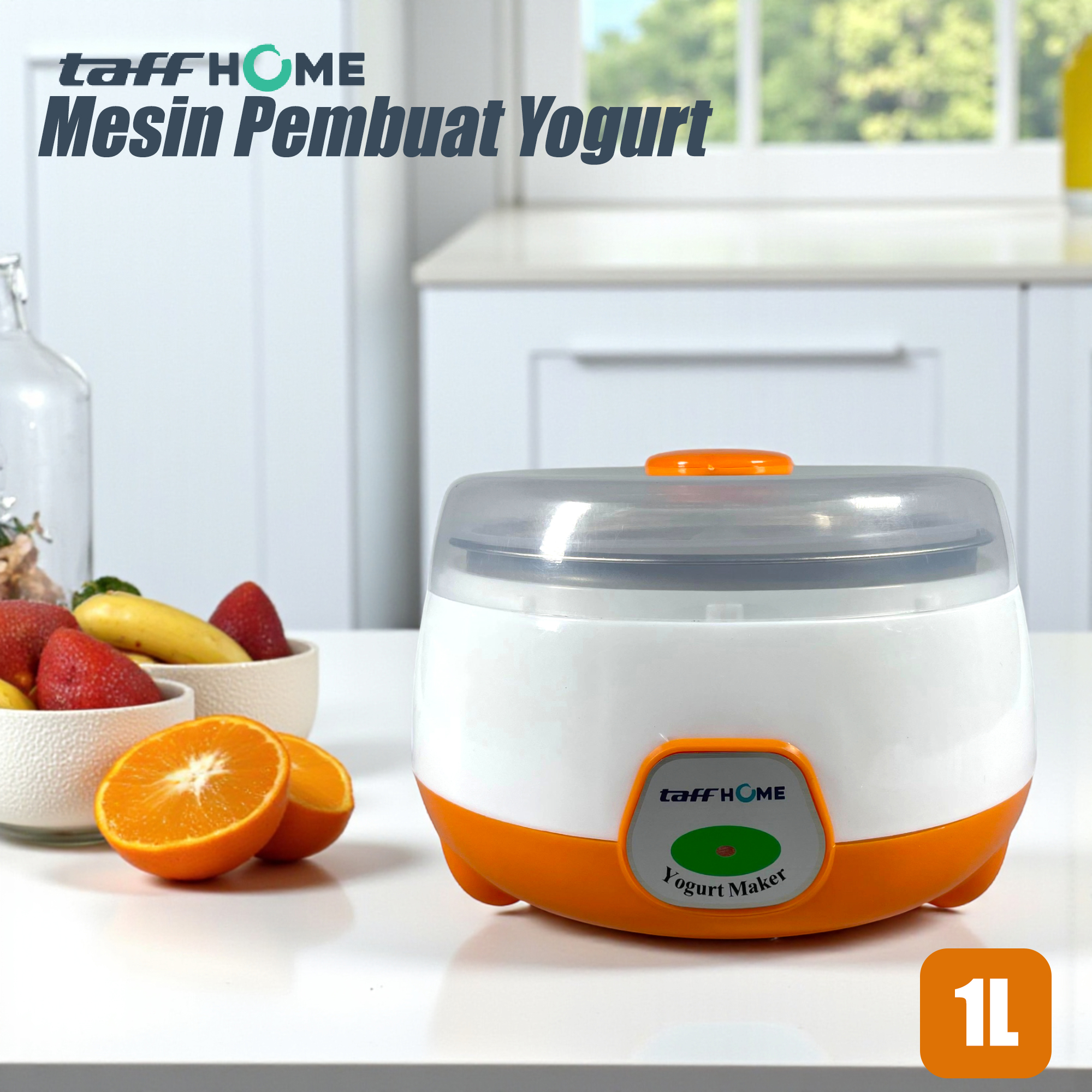 Gambar produk TaffHOME Mesin Pembuat Yogurt Maker Electric Portable 15W 1L - PA-12D