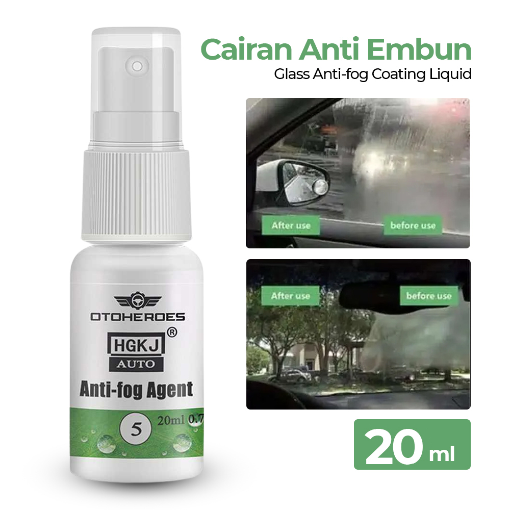 OTOHEROES Cairan Anti Embun Glass Anti-fog Coating Liquid 20ml - HGKJ-5 Gambar produk OTOHEROES Cairan Anti Embun Glass Anti-fog Coating Liquid 20ml - HGKJ-5