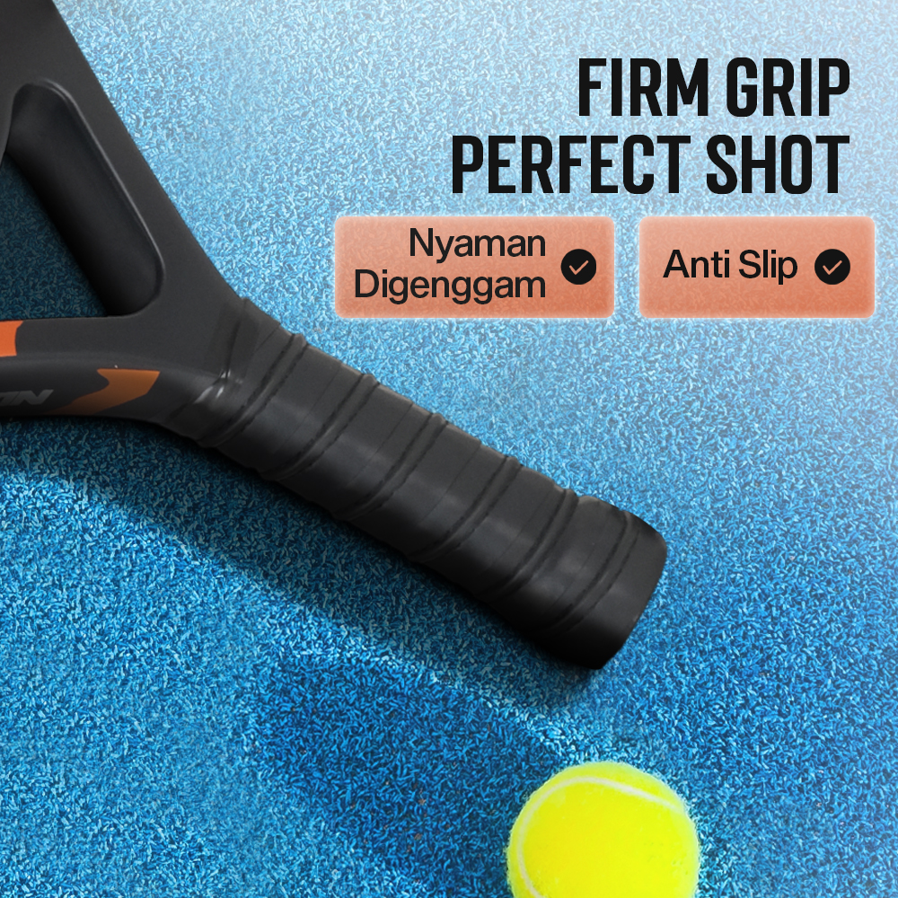 Gambar produk CWIN Raket Padel Teardrop Carbon Glass Fiber 3.8cm Thickness 360g - 4003