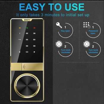 Gambar produk DAY1 Kotak Brankas Dokumen Safe Deposit Box Password Key 38x31x45cm - DA01