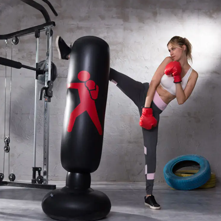 Gambar produk PUNCH Vertical Punching Bag Inflatable Classic Samsak Tinju 1.6M - PC-16