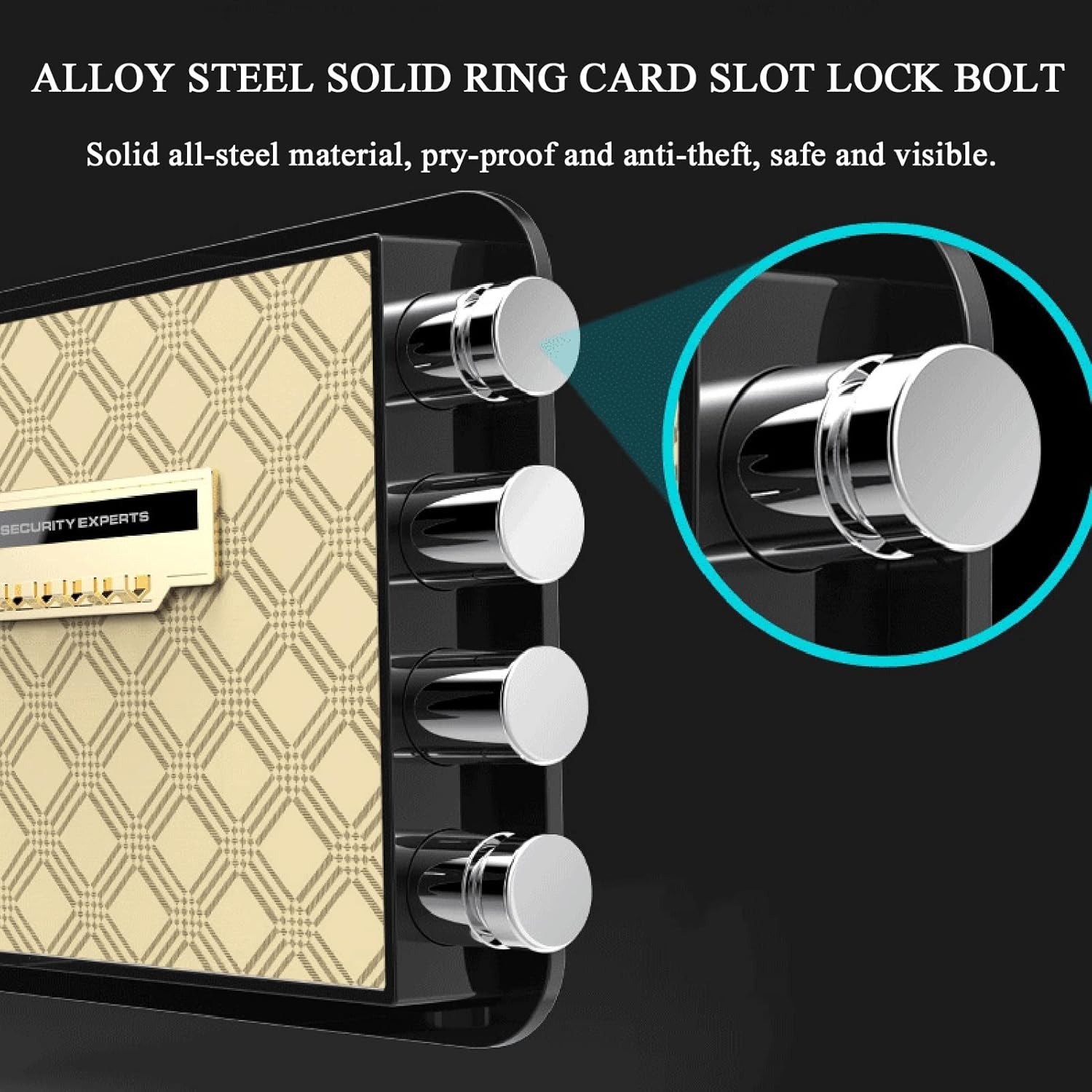 Gambar produk DAYI Kotak Brankas Fingerprint Anti Theft Safety Box 20x31x20cm - DY-20