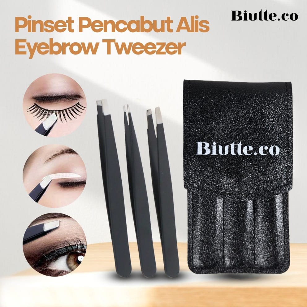 Gambar produk Biutte.co Pinset Pencabut Alis Eyebrow Tweezer 3 PCS - HJ-E92